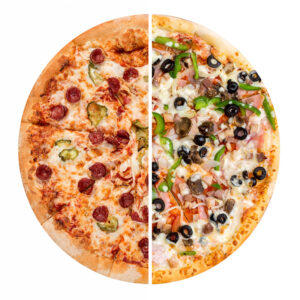 Build Half and Half Pizza