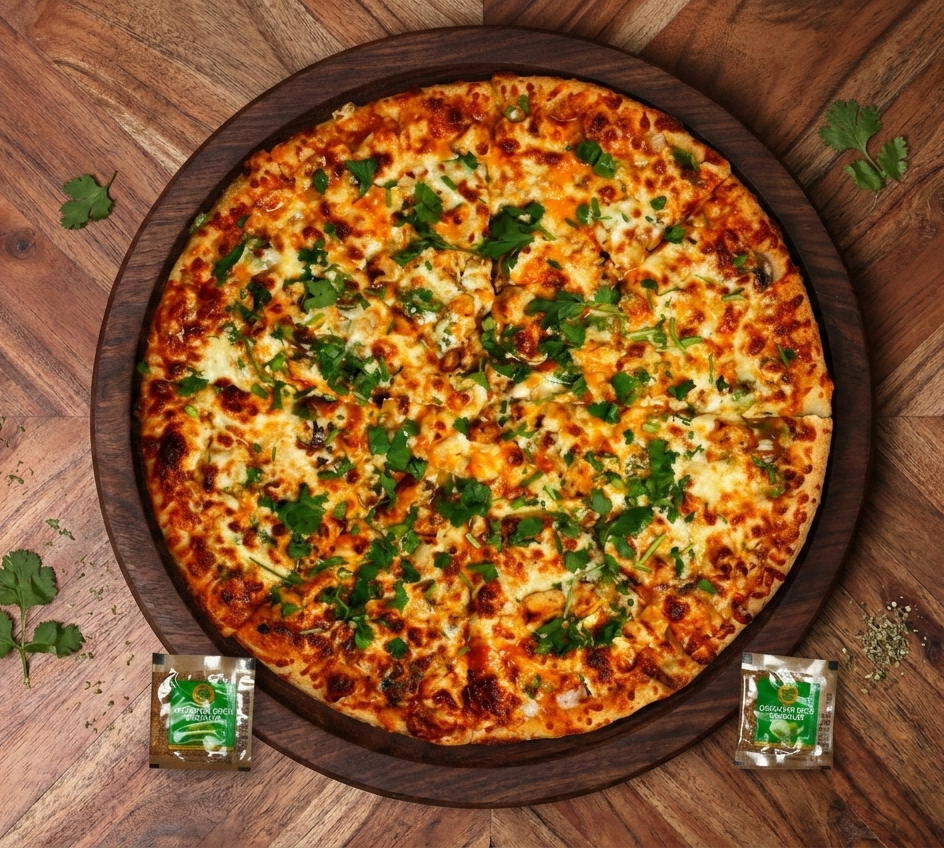 Butter Chicken Pizza