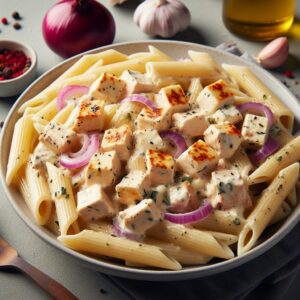 Alfredo Chicken Panne Pasta